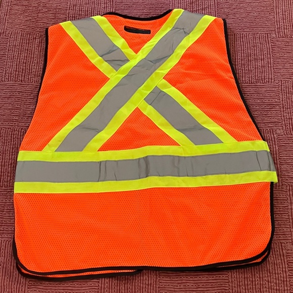 PIONEER Orange Safety Vest with Reflective Stripes - Picture 12 of 16